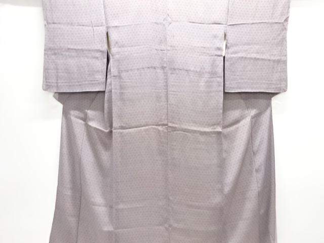 アンティーク　錦紗　花模様単衣着物